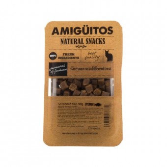Amiguitos Catsnack Vis (rund, kip, varken)